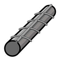 40 and 60 Grade Hot Rolled (HR)/Galvanized Rebar